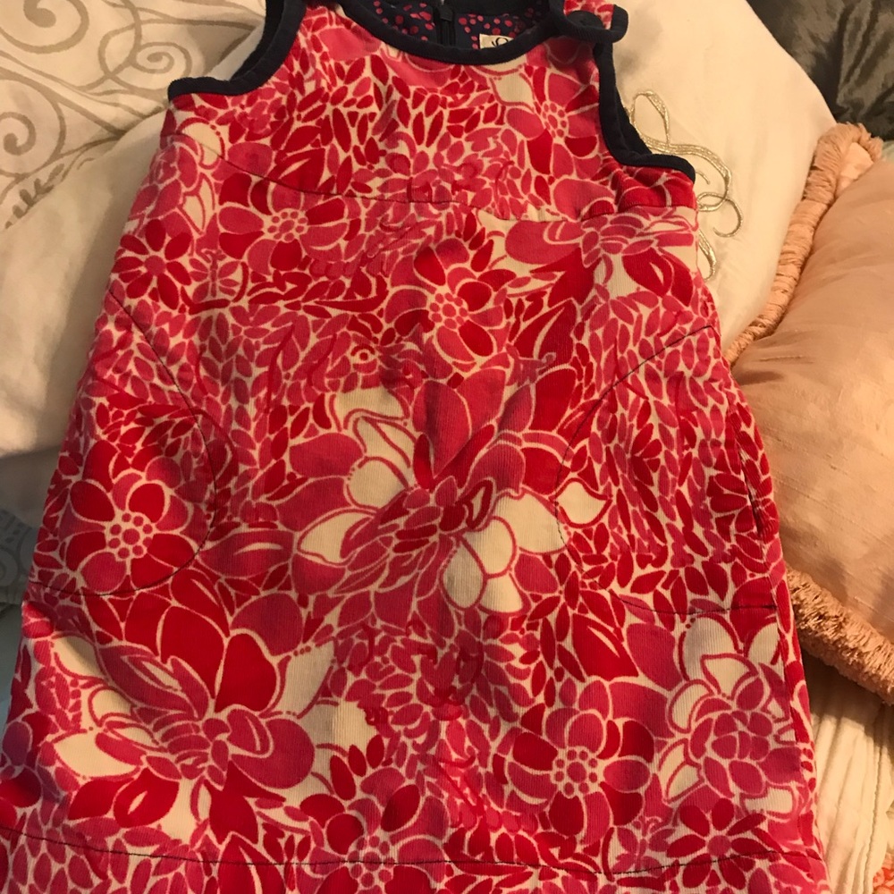 Kids Lilly Pulitzer Corduroy Pink Dress size 3